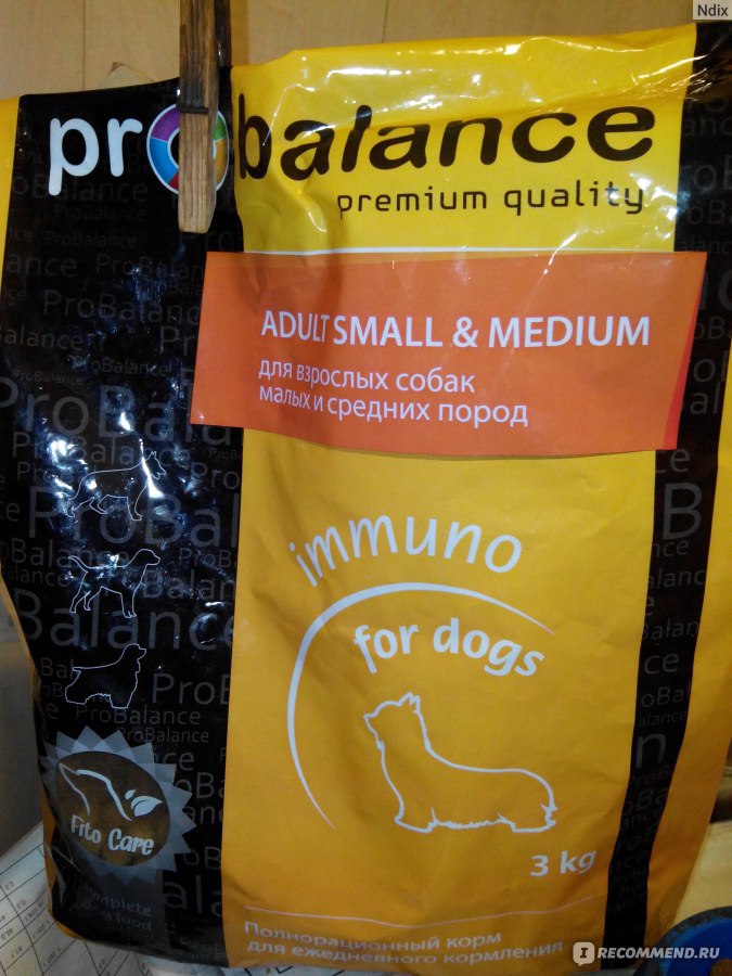Пробаланс: корм для собак, производитель