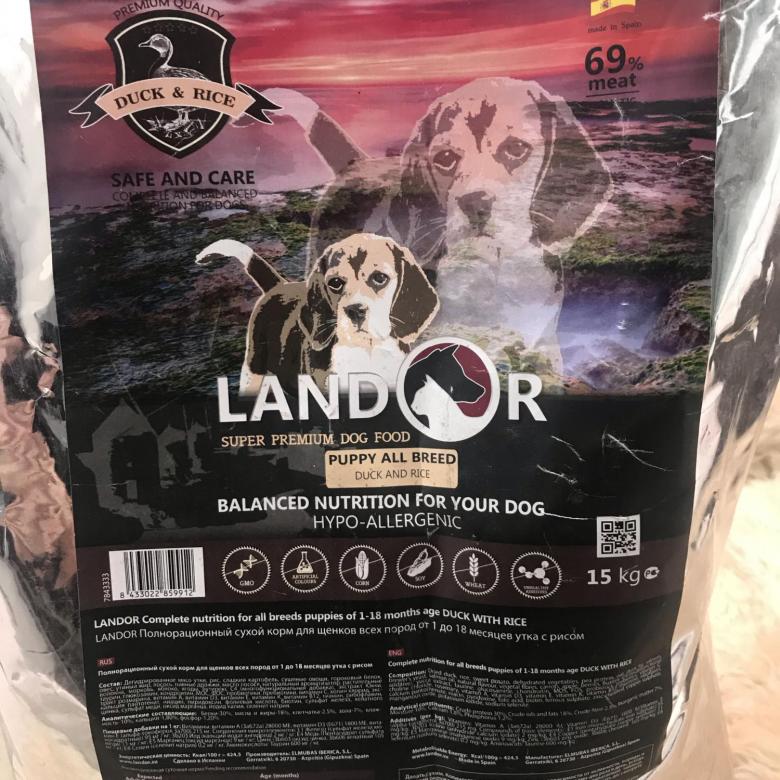 Корм для собак Landor