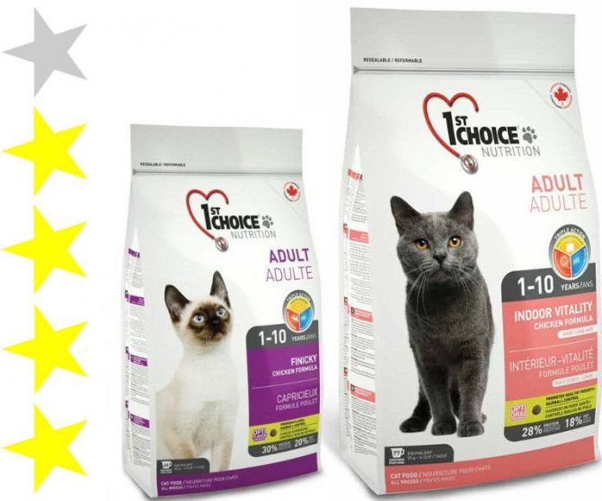 1st Choice для кошек: обзор корма Фест Чойс