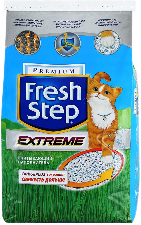 Наполнитель для кошачьего туалета Fresh Step: основные свойства и разновидности