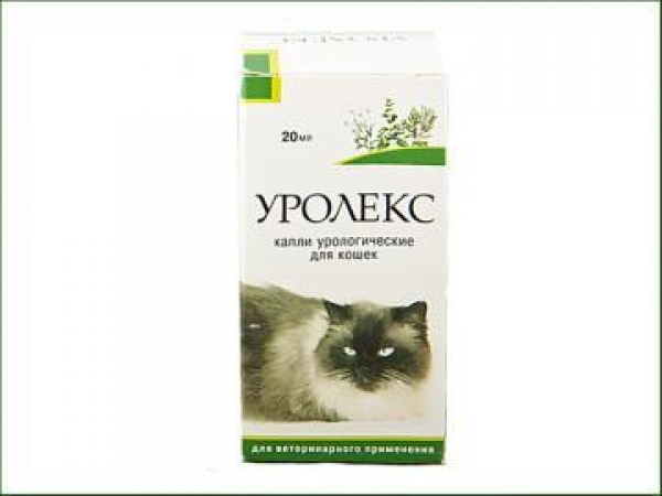 Препарат Уролекс при мочекаменной болезни у кошек
