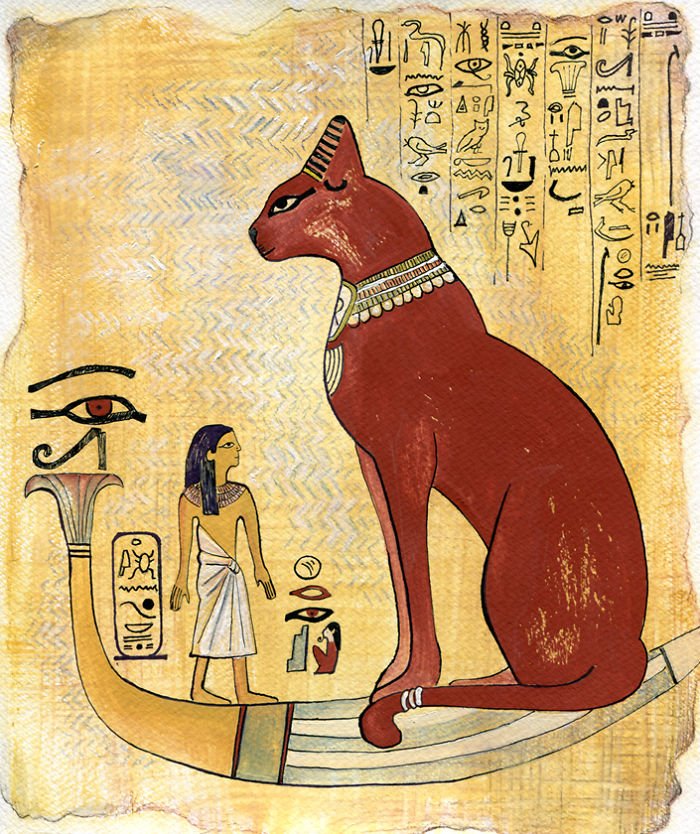 Кошки в древности в разных странах мира