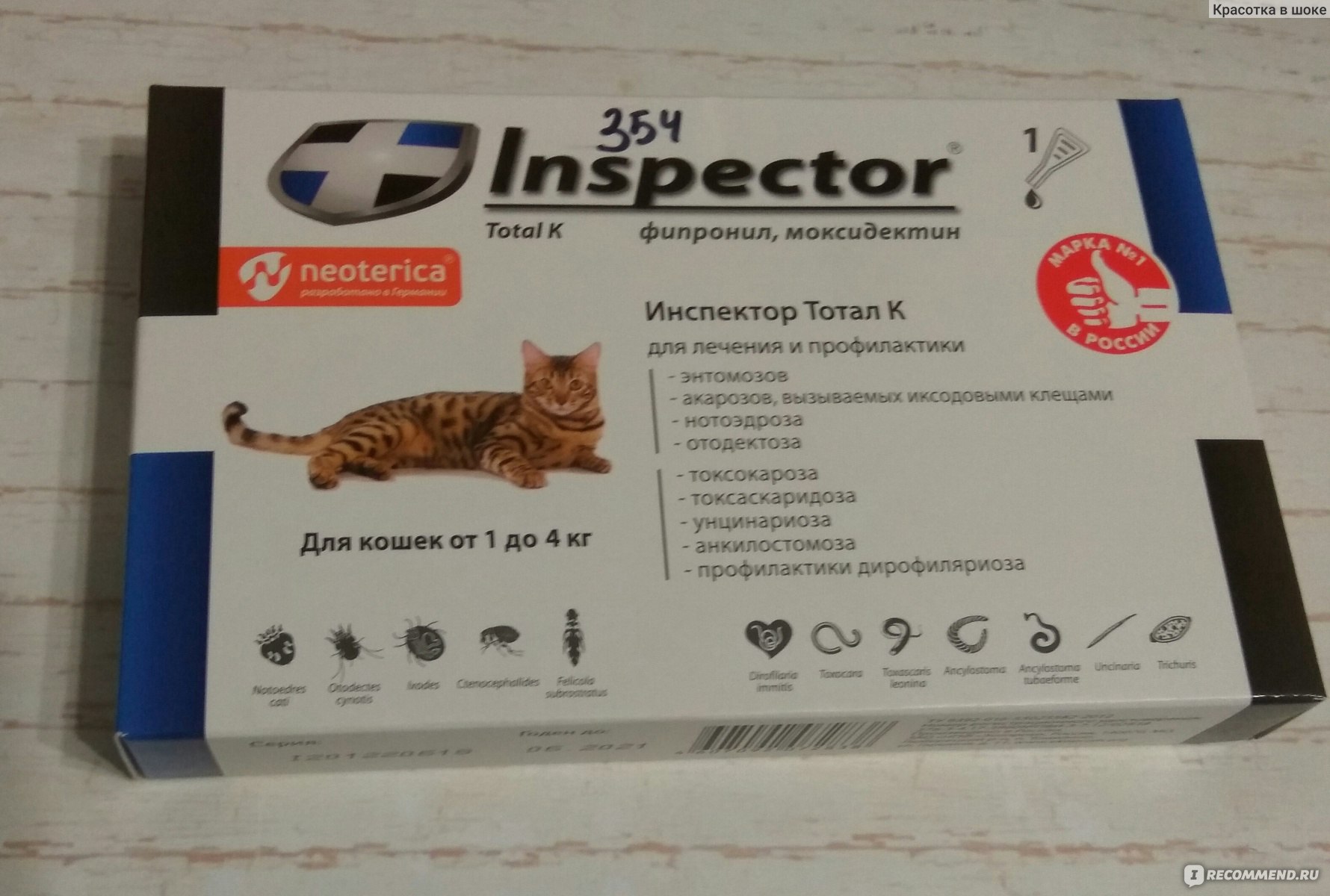 Инспектор Тотал для кошек