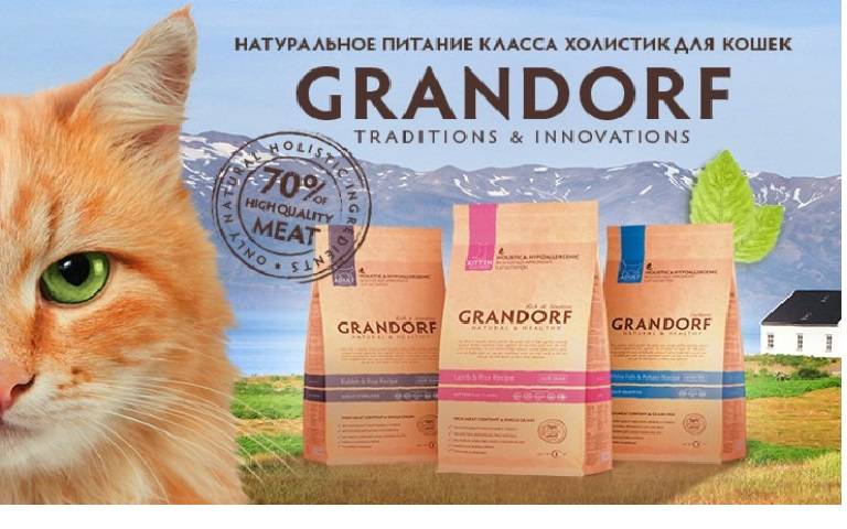Грандорф: корм для кошек и котят, для стерилизованных