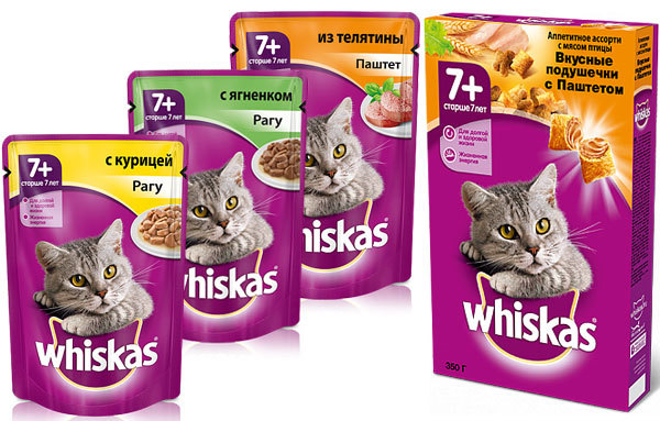 Вискас для котят: сухой и влажный корм для кошек