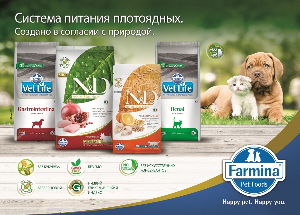 Фармина: корм для кошек, сухой и консервы
