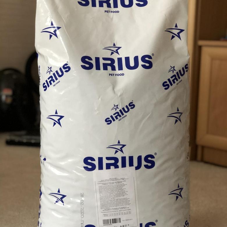 Корм для собак Sirius