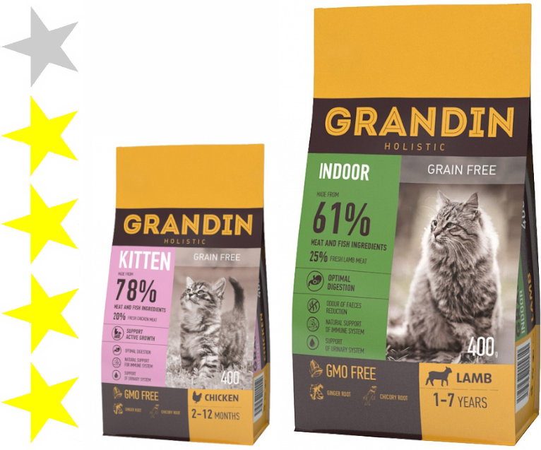 Корм для кошек «Грандин» (Grandin): состав