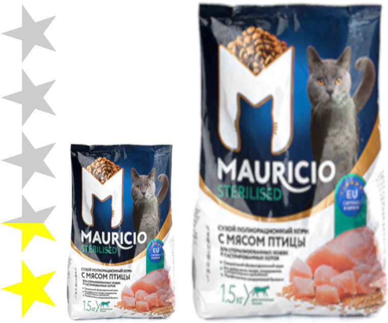Корм для кошек Mauricio («Маурицио»): эконом или премиум