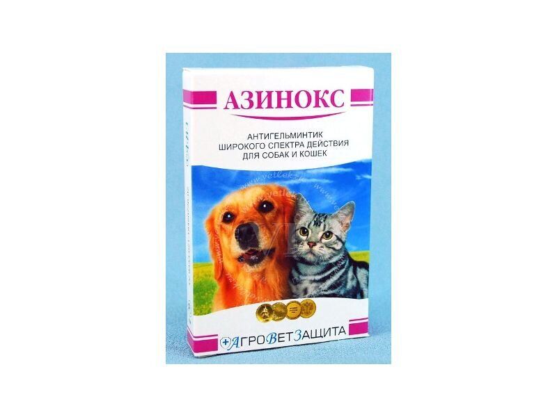 Азинокс для кошек: инструкция по применению