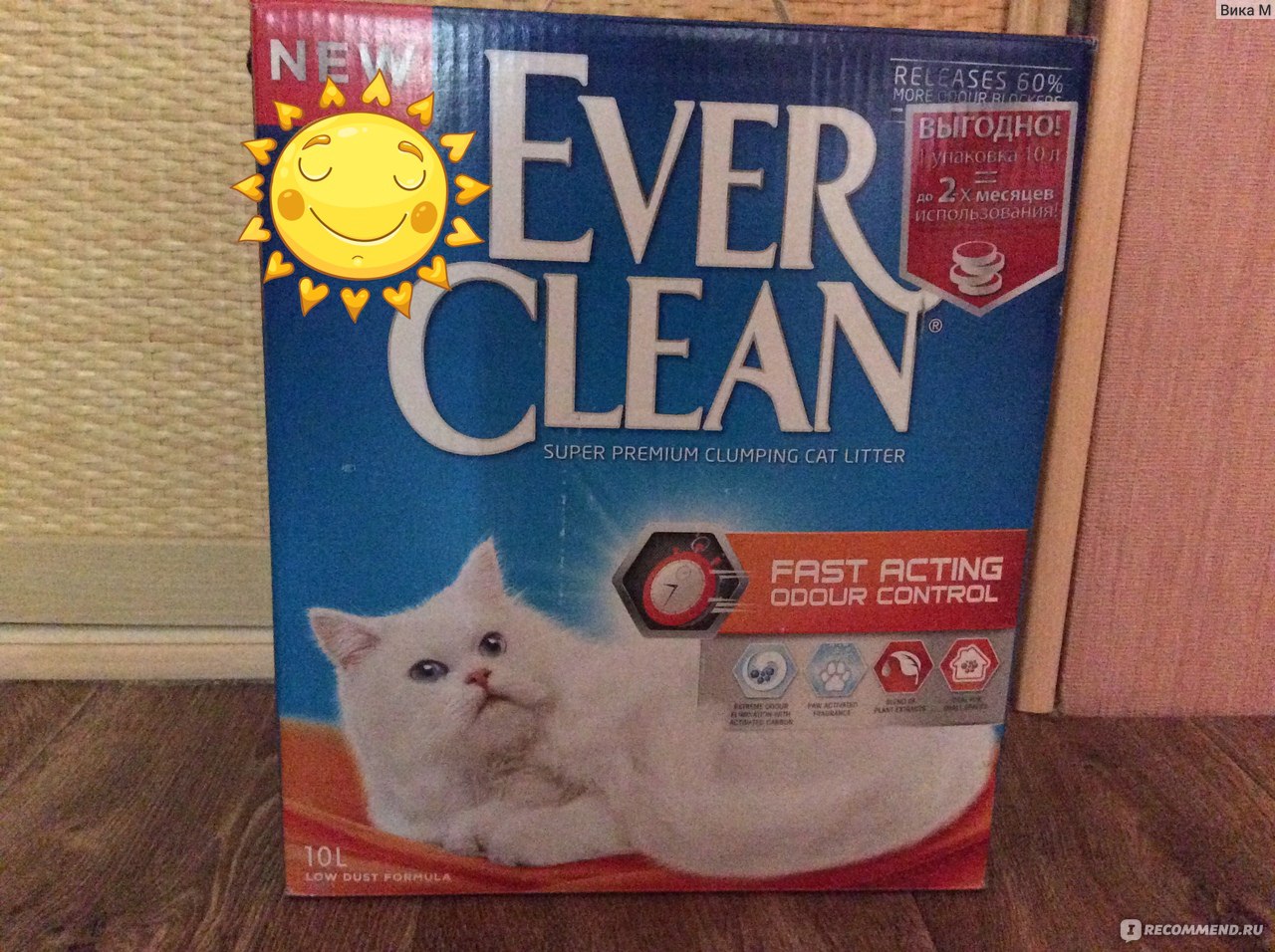 Наполнитель для кошачьего туалета фирмы Ever Clean