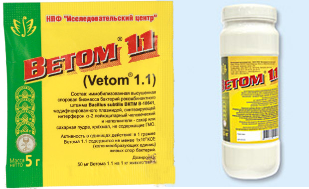 Лекарственный препарат Ветом 1.1 для животных